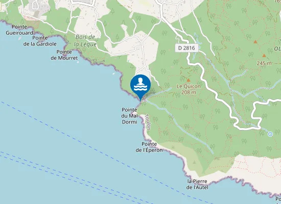 Map of Plage De La Fosse