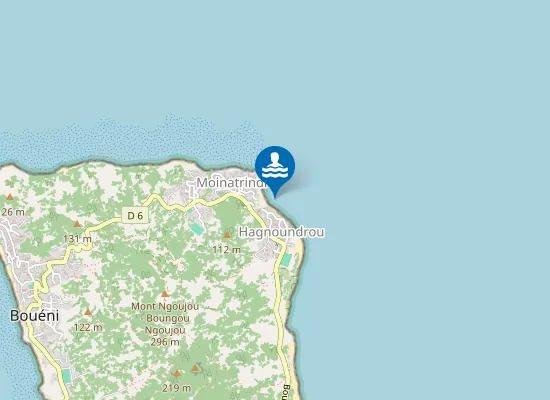 Map of M'Tsanga Moinatrindri / Plage de Moinatrindri