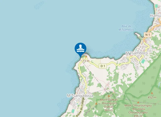 Map of Plage de Chifouni (M'Tsanga Chifouni)