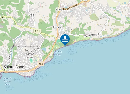 Map of Plage d'Anse du Belley