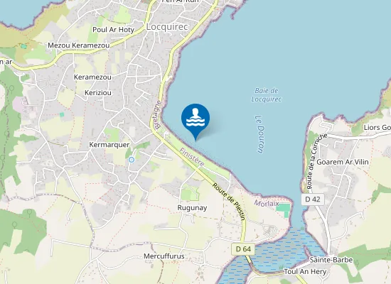 Map of Plage du Fond de la Baie