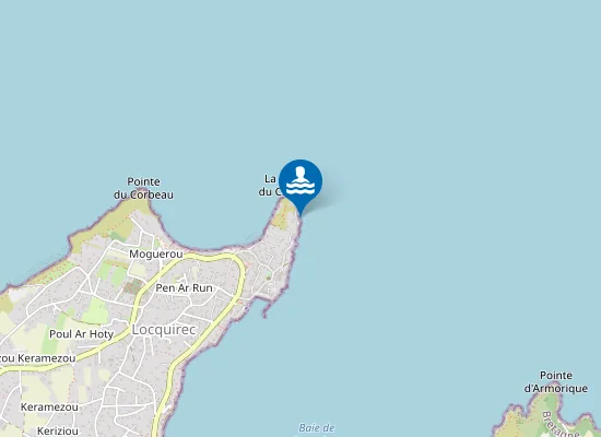 Map of Plage de la Palud