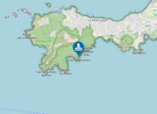 Map of Plage De L'arboussière