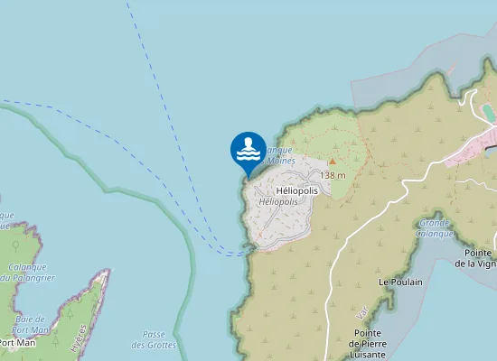 Map of Les Pierres-Plates