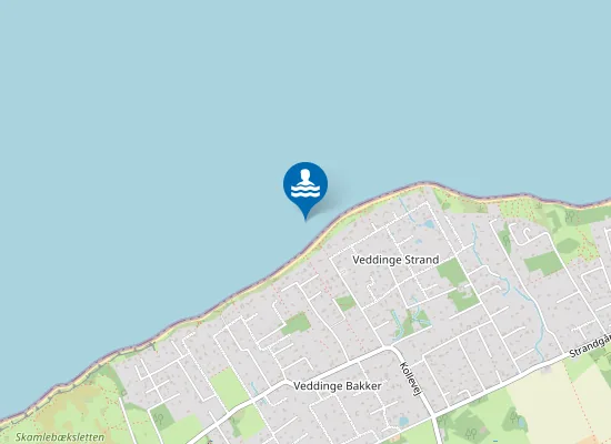 Map of VEDDINGE STRAND
