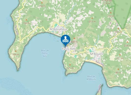 Map of Plage de Passi-Kéli / Fassigny Passi-Kéli