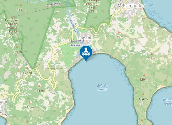 Map of Plage de Dapani - M'Tsanga Dapani