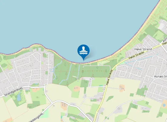 Map of HOEVE STRAND VED SKOVEN