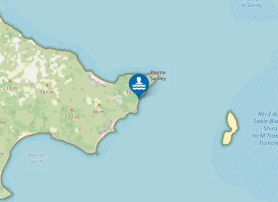 Map of Plage Moudou (M'tsanga Moudou)