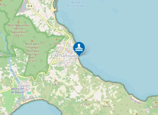 Map of Plage de Sable Noir M'Tsanga Moudou