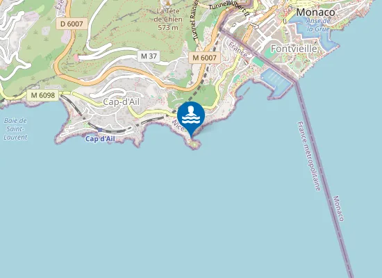 Map of Plage Pointe des Douaniers (Est)