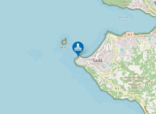 Map of Petite Plage / M'tsanga M'titi