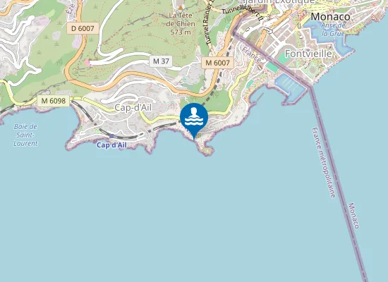 Map of Plage Pointe des Douaniers (Ouest)