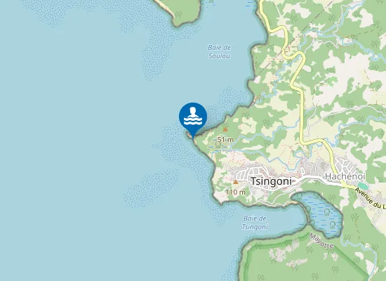 Map of Plage De Chéhou-Faradji / M'tsanga Chéhou-Faradji