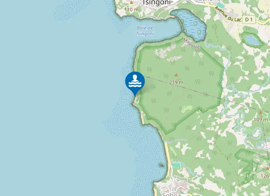 Map of Plage des tortues