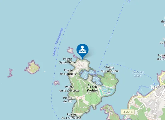 Map of Plage du Petit Rouveau