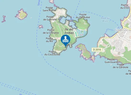 Map of Plage Coucoussa