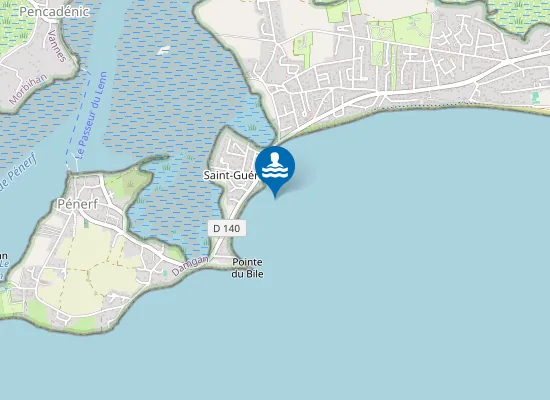 Map of Plage de Saint-Guérin