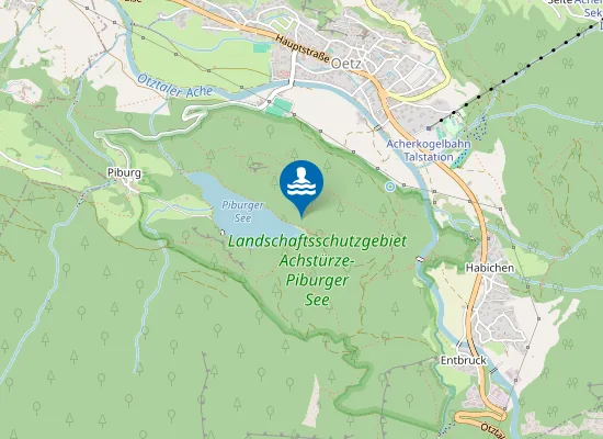 Map of PIBURGER SEE, STRANDBAD
