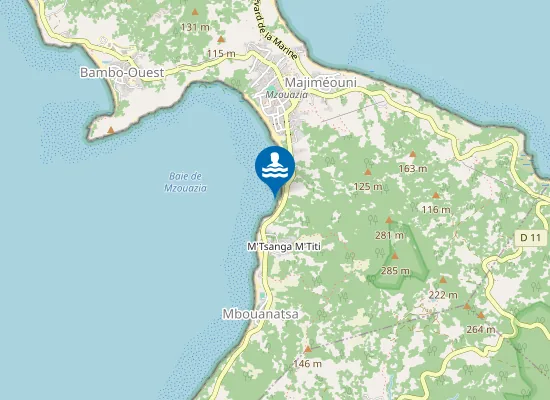 Map of Plage de Kanoua - M'Tsanga Kanoua