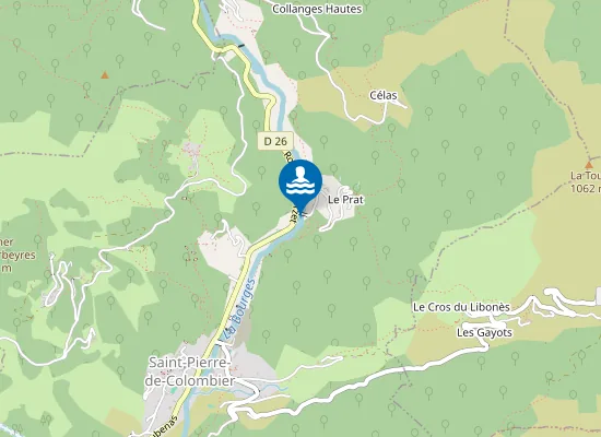 Map of Pont du Prat