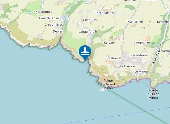 Map of Plage de Dalbosc