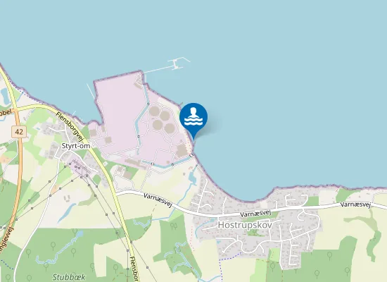 Map of ENSTEDVÆRKET SYD