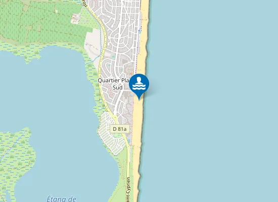 Map of Plage Sud