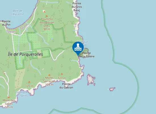 Map of Plage de la Galère