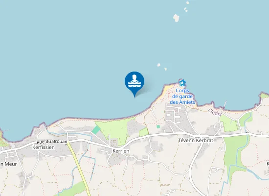 Map of Zone de baignade surveillée