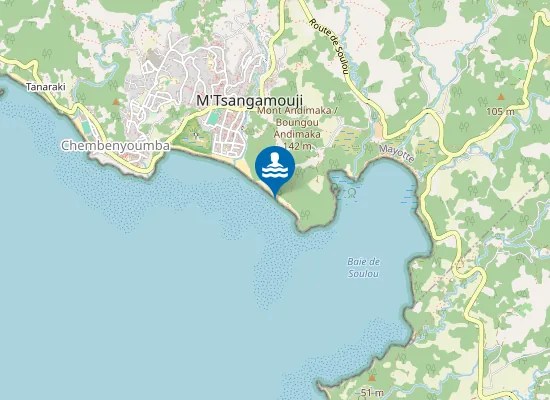Map of Plage de Hadsalé / Fassginy Hadsalé
