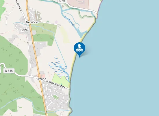 Map of Plage de Marine de Solaro