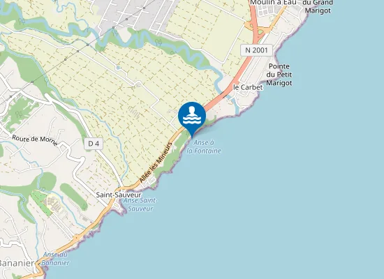 Map of Plage de l'Anse à la Fontaine