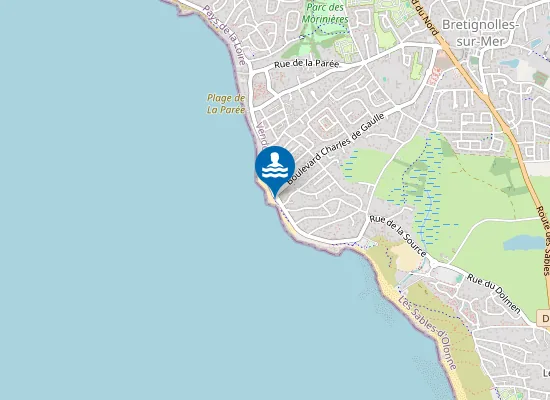 Map of Plage du Marais Girard
