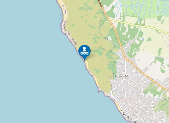 Map of Plage de la Sauzaie