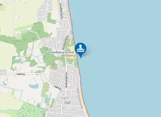 Map of HVIDBJERG, VED BJERGET