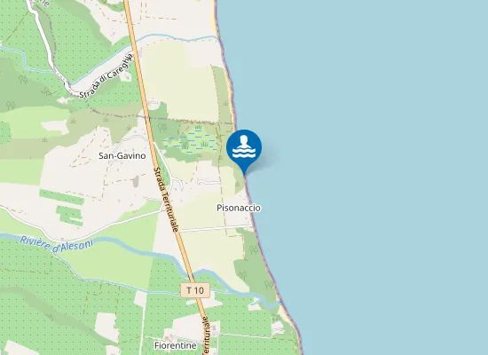 Map of Plage de Pisonaccio