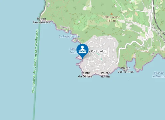 Map of Calanque du Défens