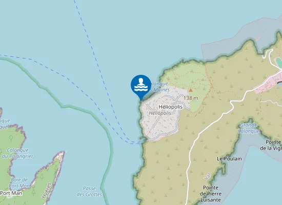 Map of Les Pierres-Plates