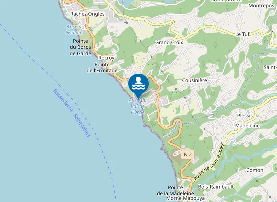 Map of Plage d'Anse du Val de l'Orge