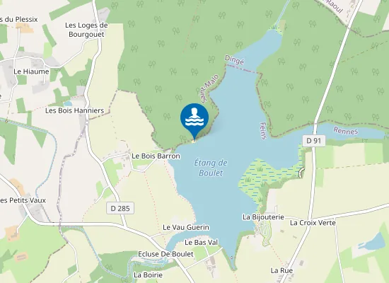 Map of ancienne base nautique