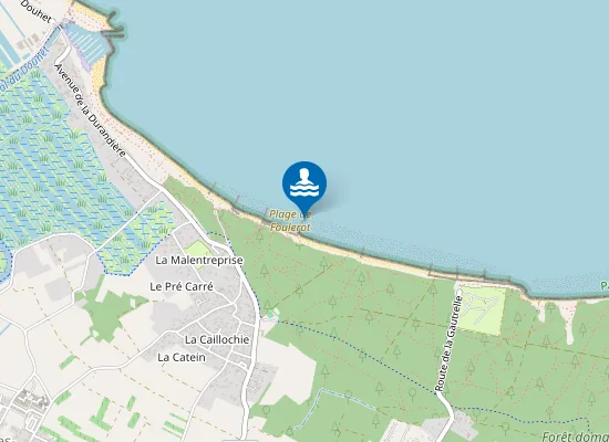 Map of Plage de Foulerot