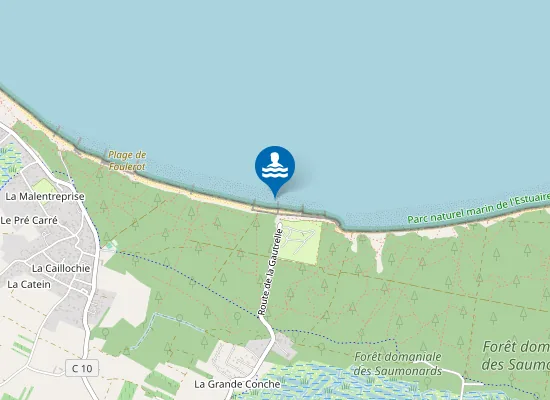 Map of Plage de la Gautrelle
