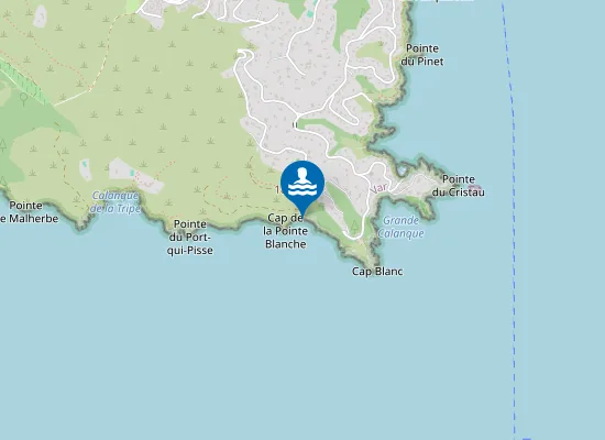 Map of Plage du Cap Blanc