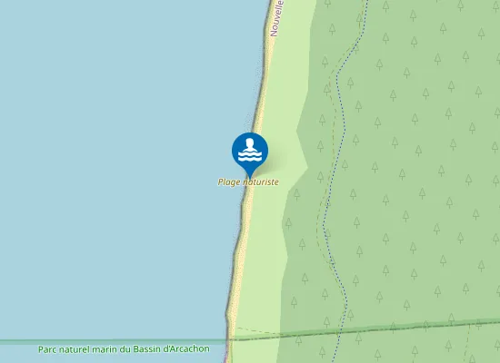 Map of Plage naturiste