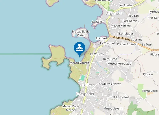 Map of Plage des Colons