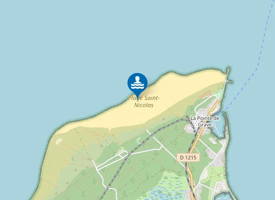 Map of Plage Saint-Nicolas