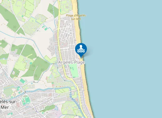 Map of Plage des Pins