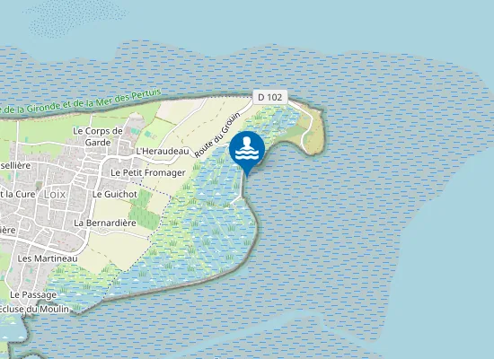 Map of Plage de la Tonille
