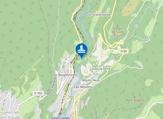 Map of Le Gour des Abeilles